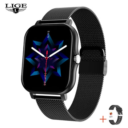 New Bluetooth Call Smart Watch Womenfull Touch Screen Sports Fitness Watch Bluetooth Is Suitable for Android Ios Smartwatch